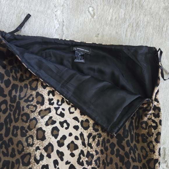 INC International Concepts Leopard Print Pencil Skirt - Picture 3 of 6